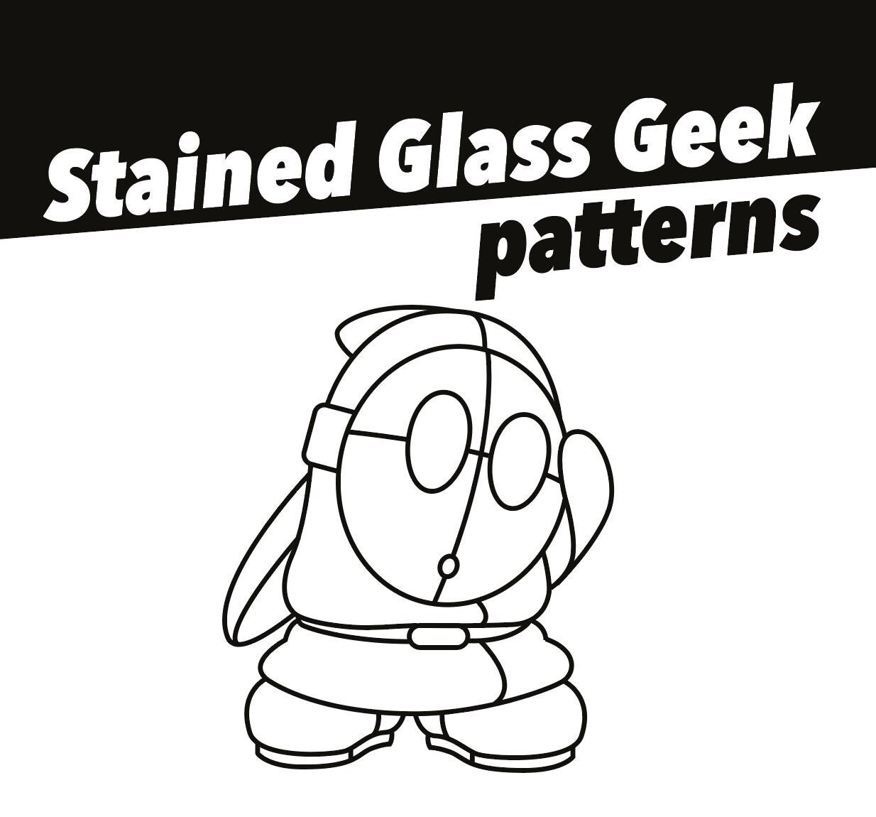 Mario inspired stained glass pattern shyguy download now