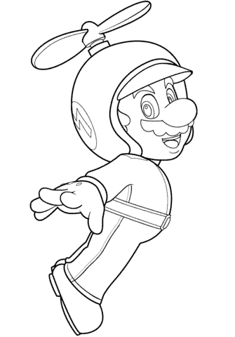 Free mario coloring pages