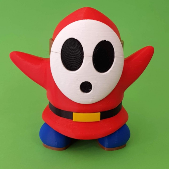 D printable shy guy from mario games