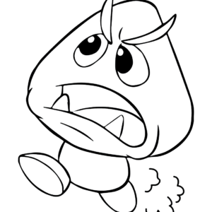 Goomba coloring pages printable for free download