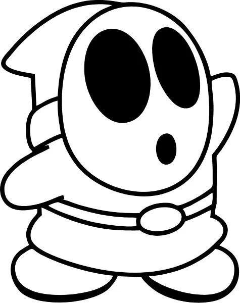 Shy guy decal sticker