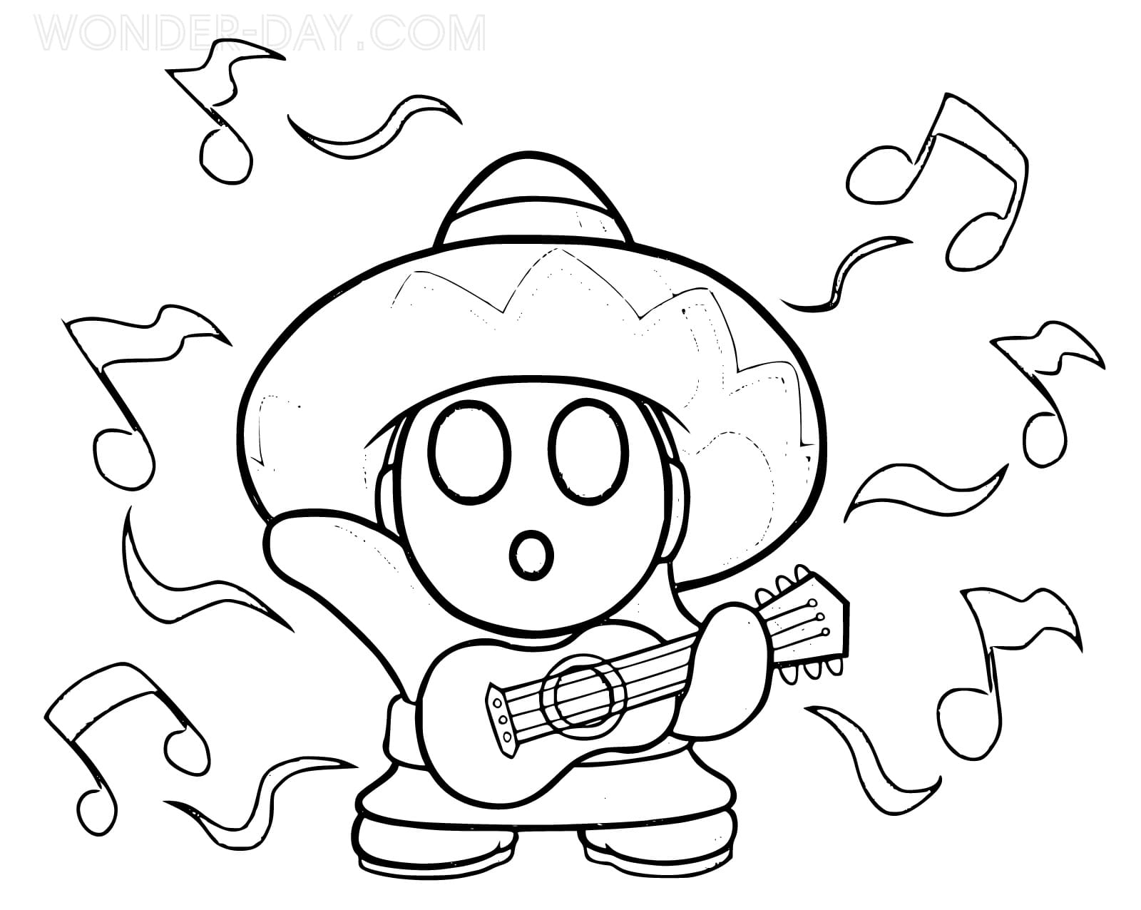 Shy guy mario coloring pages wonder day â coloring pages for children and adults