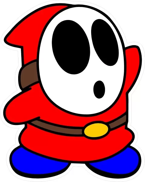 Shy guy decal sticker