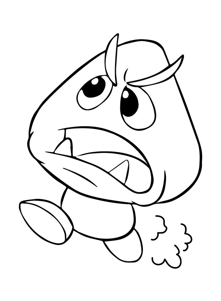 Goomba coloring pages