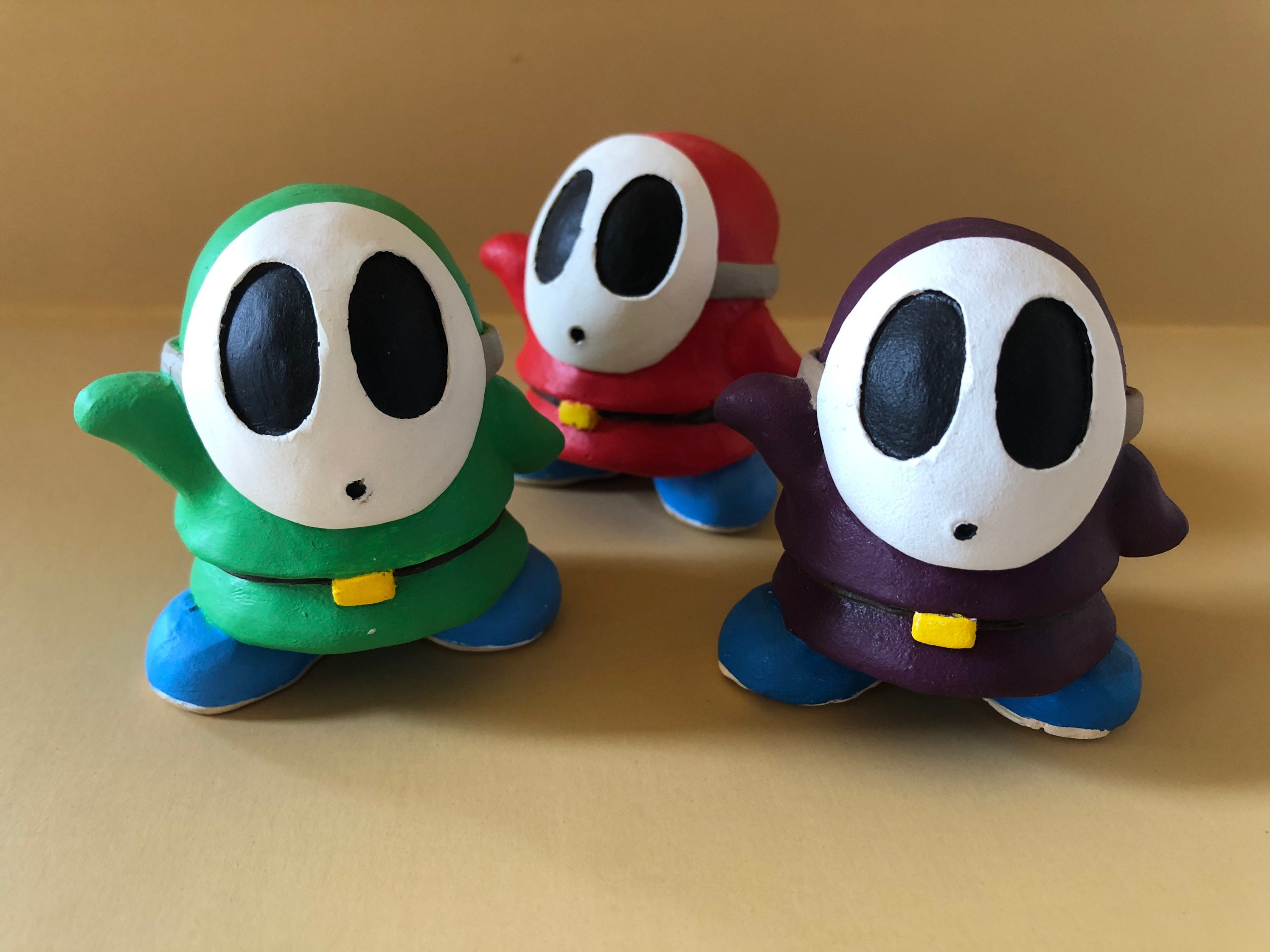 Shy guy figure inspired by the super mario bros series