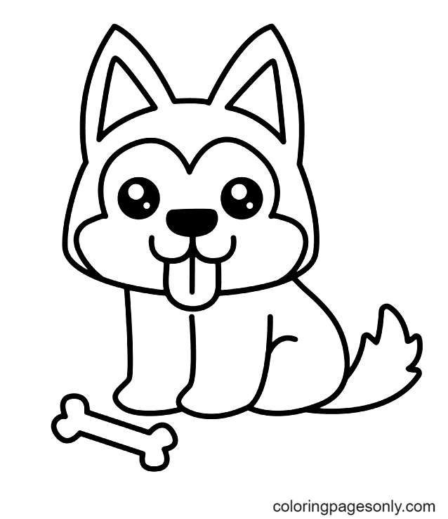 Husky coloring pages printable for free download