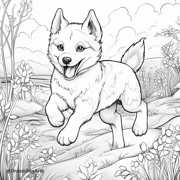 Cute puppy coloring page puppy coloring pages dog drawing dog coloring page