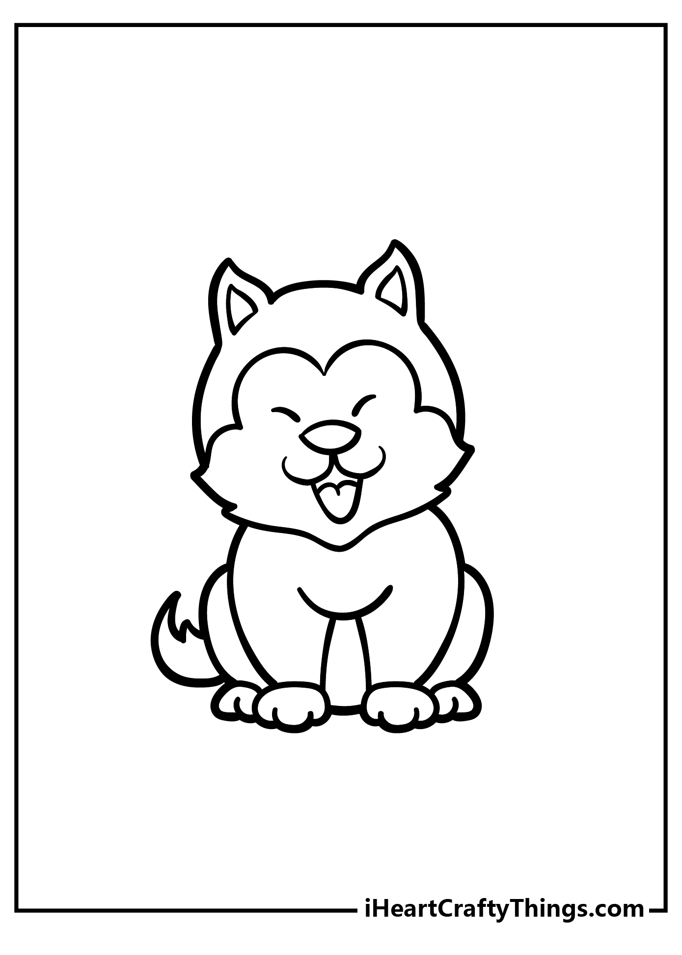 Husky coloring pages free printables