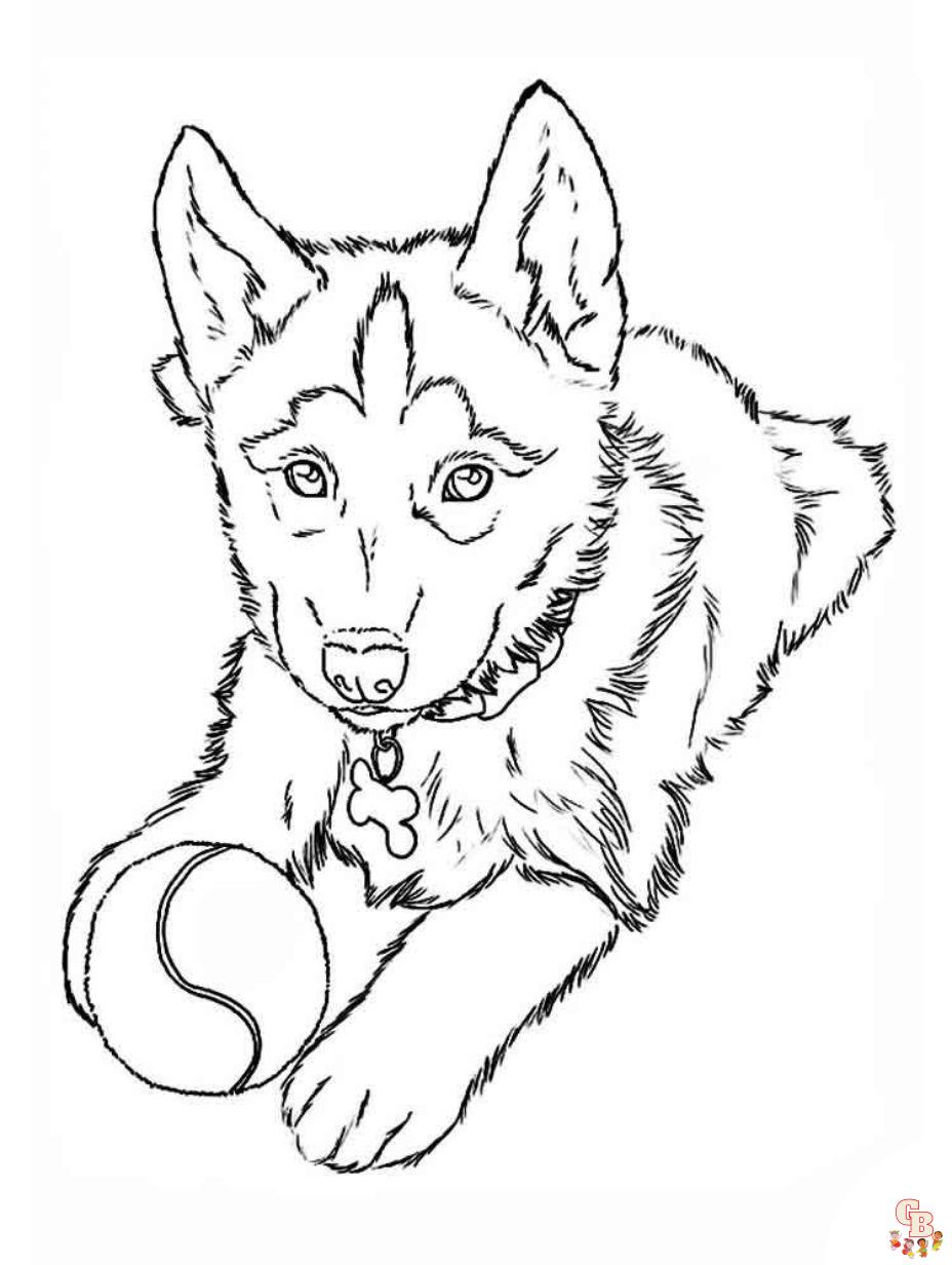 Puppy coloring pages