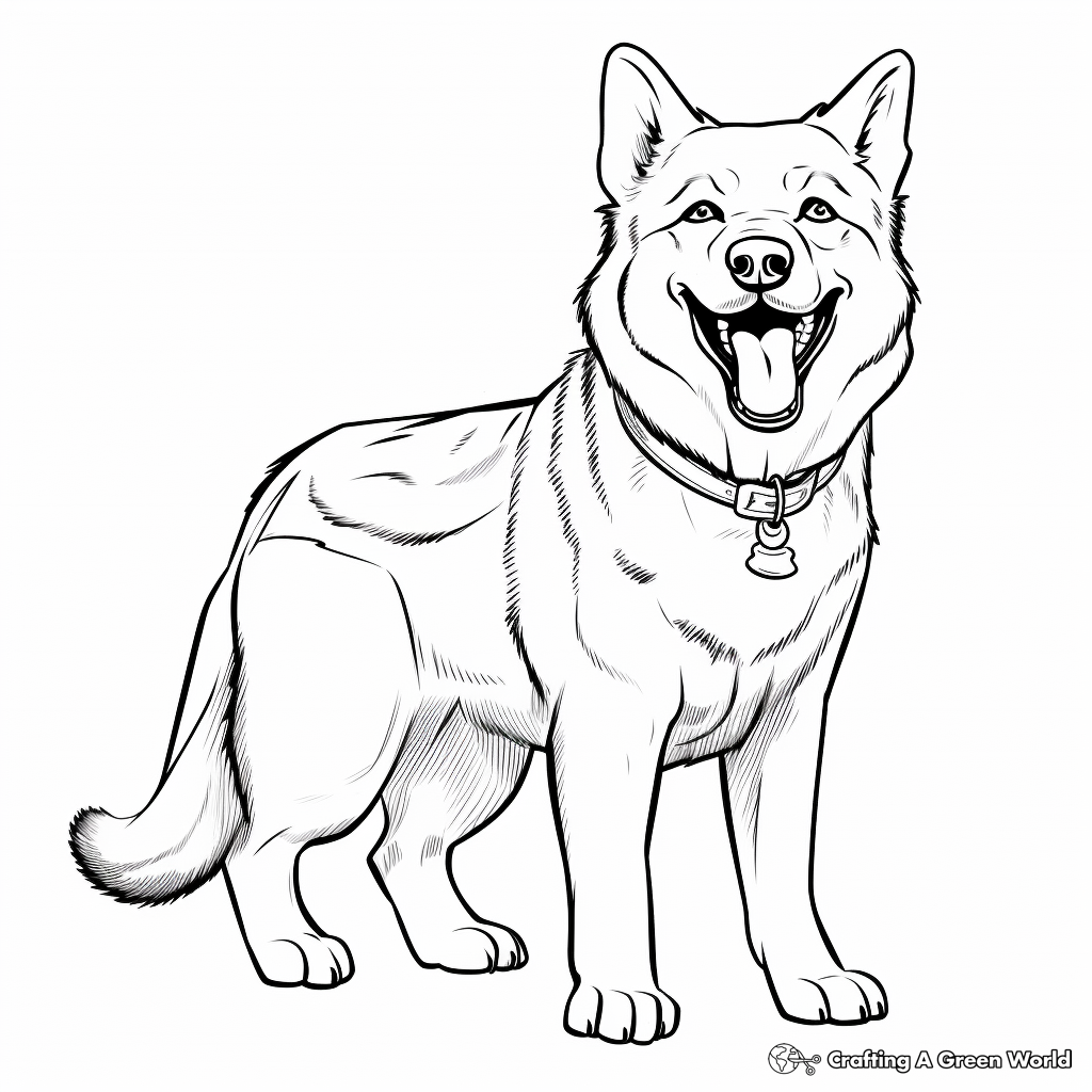 Dog breed coloring pages