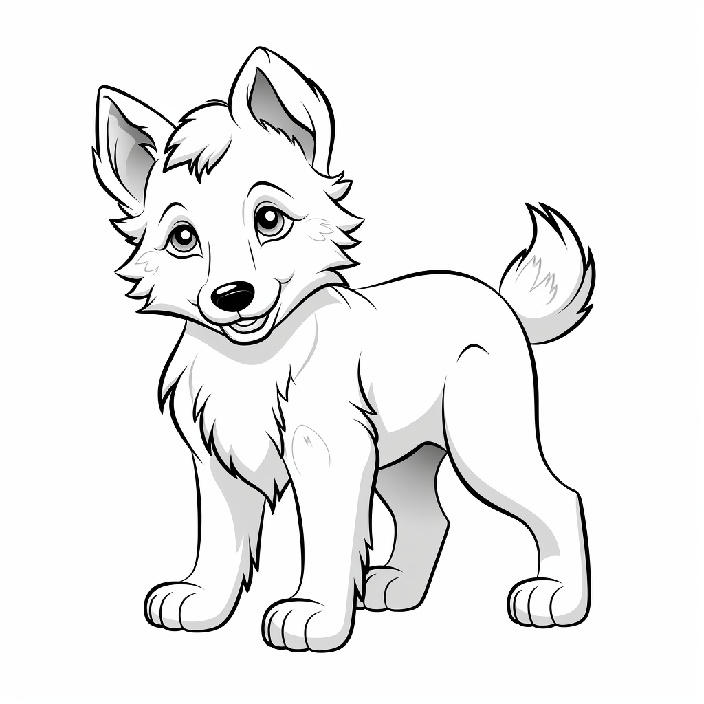 Wolf coloring pages