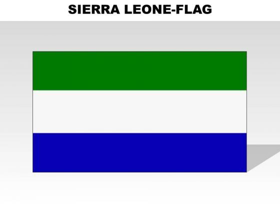 Sierra leone country powerpoint flags