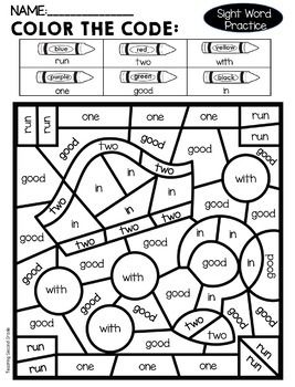 Sight words coloring pages sight word coloring sight words words