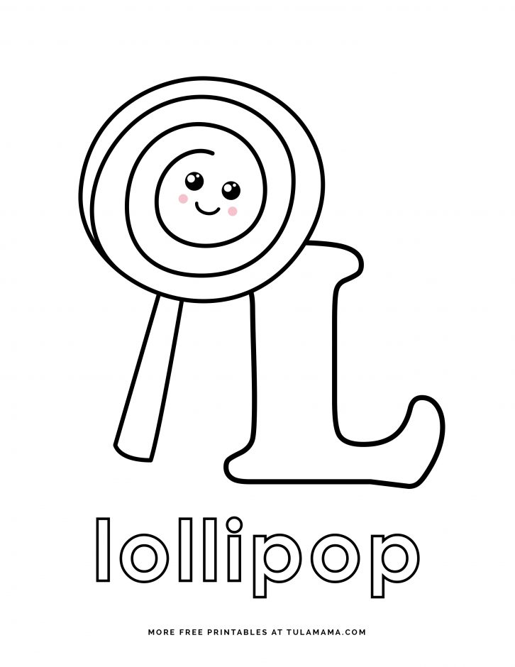 Fun free easy to print letter l coloring pages