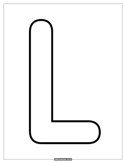 Letter l preschool printables