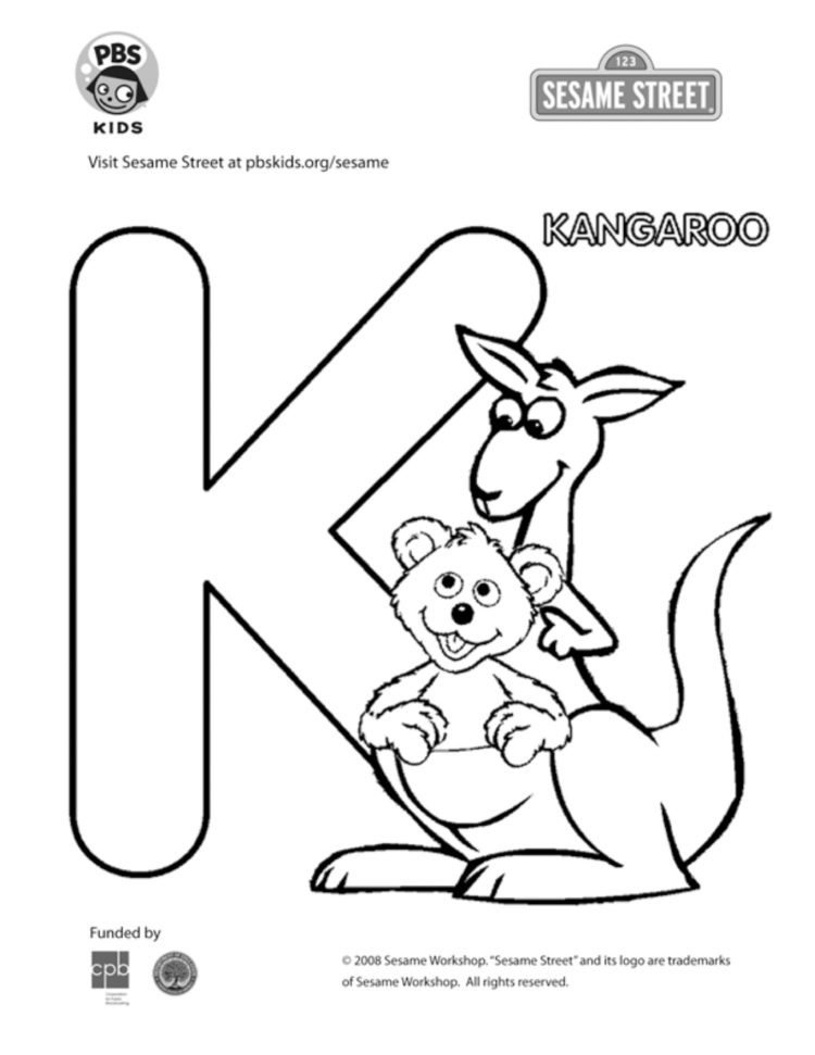 The letter k coloring page kids coloringâ kids for parents