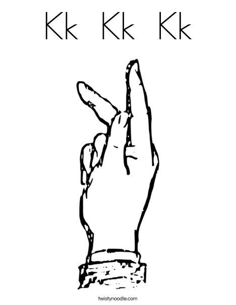 Kk kk kk coloring page sign language letters coloring pages letter k