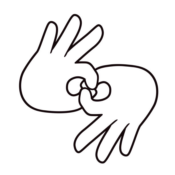 Sign language stock illustrations royalty