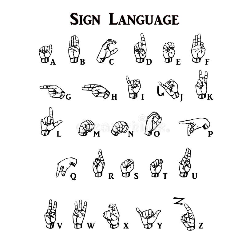 Sign language stock illustrations â sign language stock illustrations vectors clipart