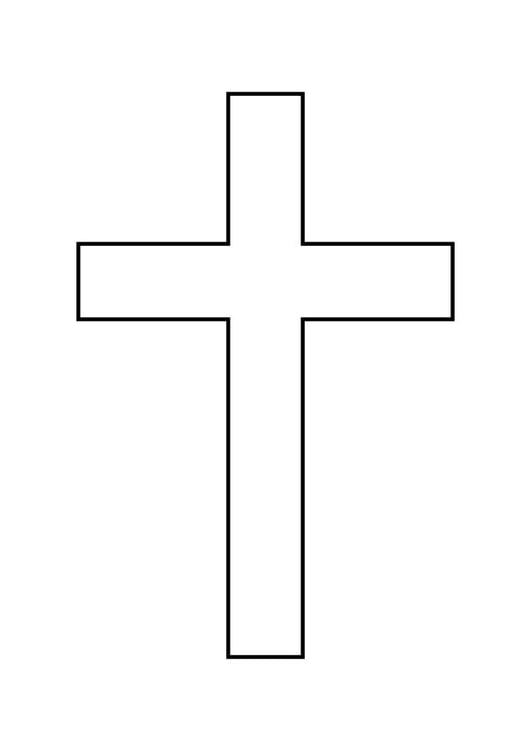 Coloring page cross