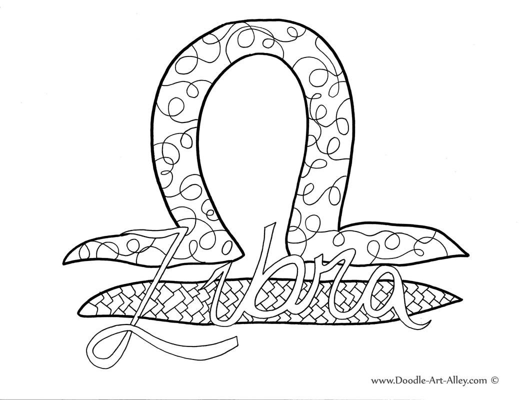 Picture coloring pages free adult coloring printables zodiac signs colors