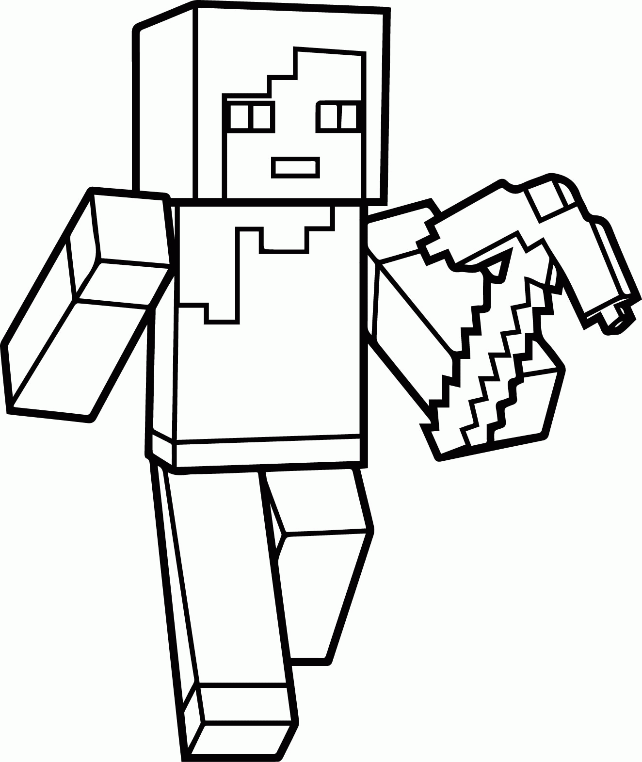 Minecraft coloring pages