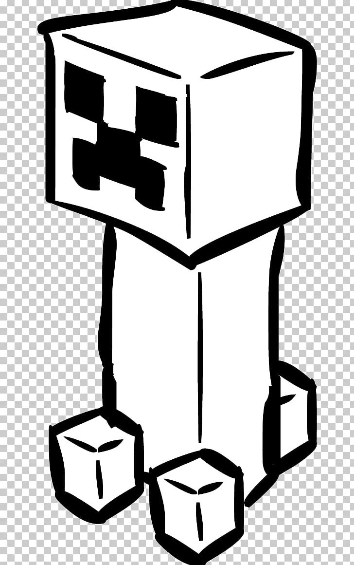 Minecraft creeper coloring book drawing png clipart angle area artwork black and white coloring book free