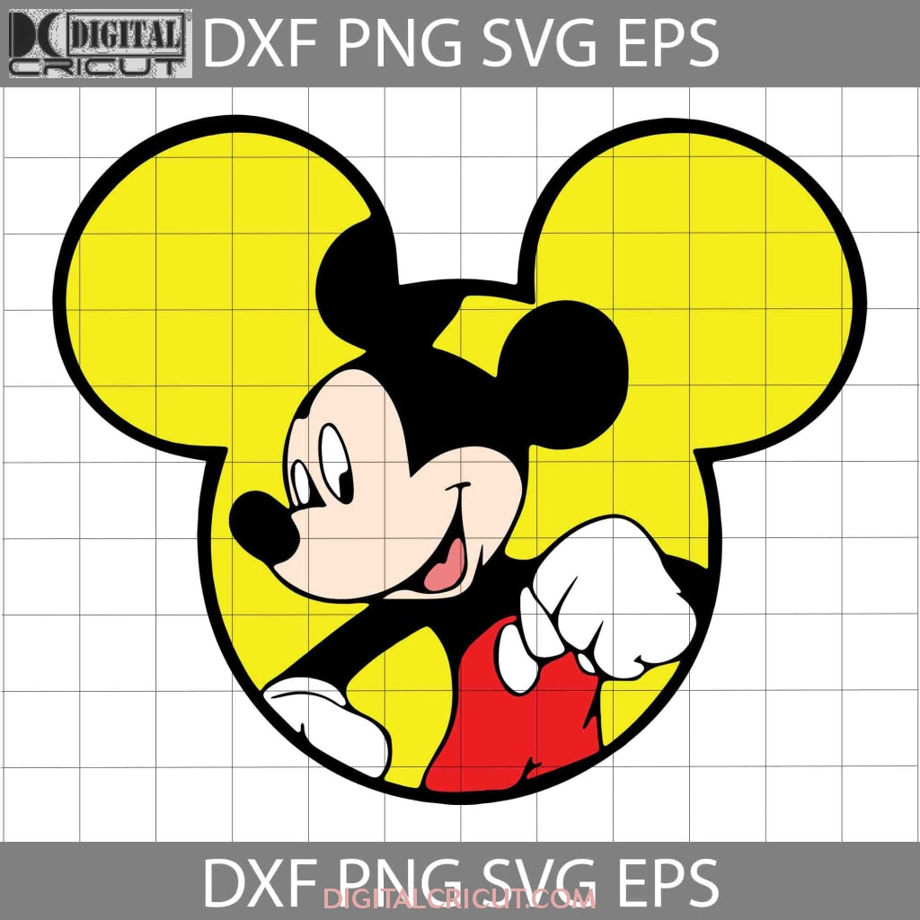 Mickey mouse svg mickey head svg cartoon svg cricut file clipart â