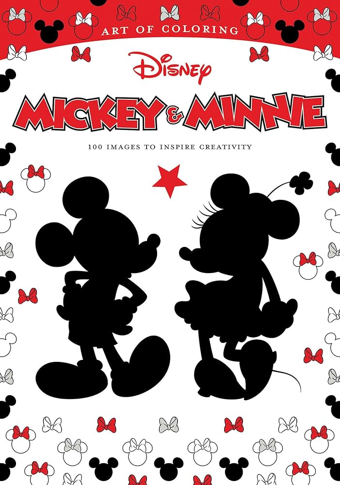 Art of coloring mickey mouse and minnie mouse images to inspire creativity disney book group books