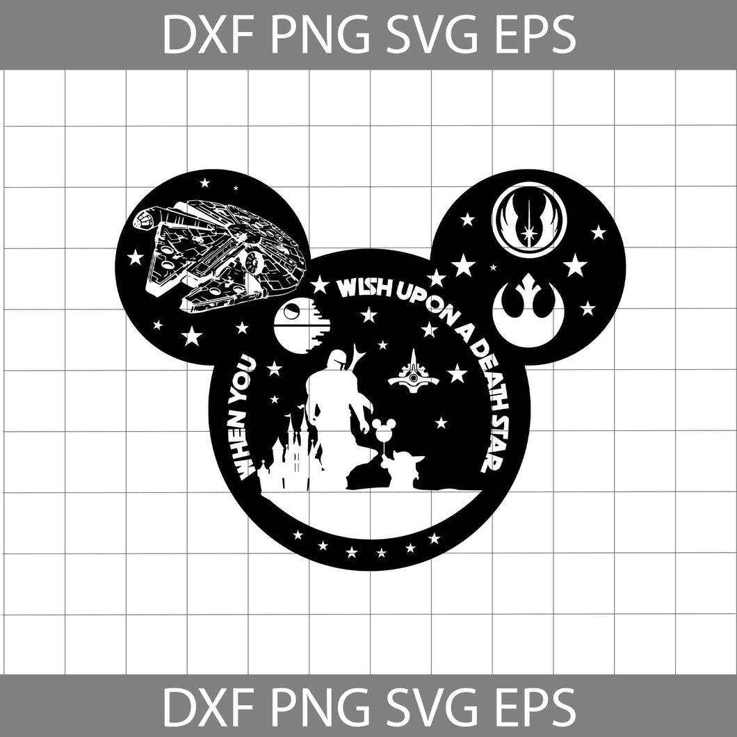 When you wish upon a death svg mickey head svg movie svg cricut file clipart svg png eps dxf