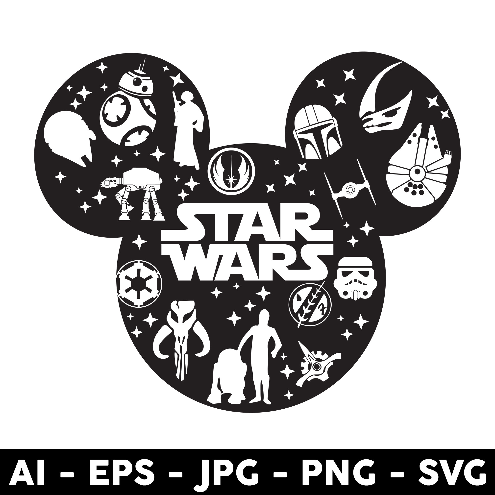 Star wars yoda size matters not mickey mouse svg disney bi