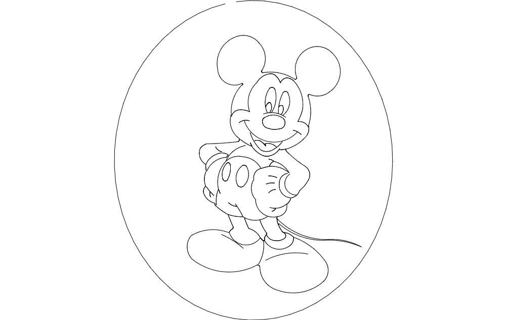 Mickey mouse dxf file free download