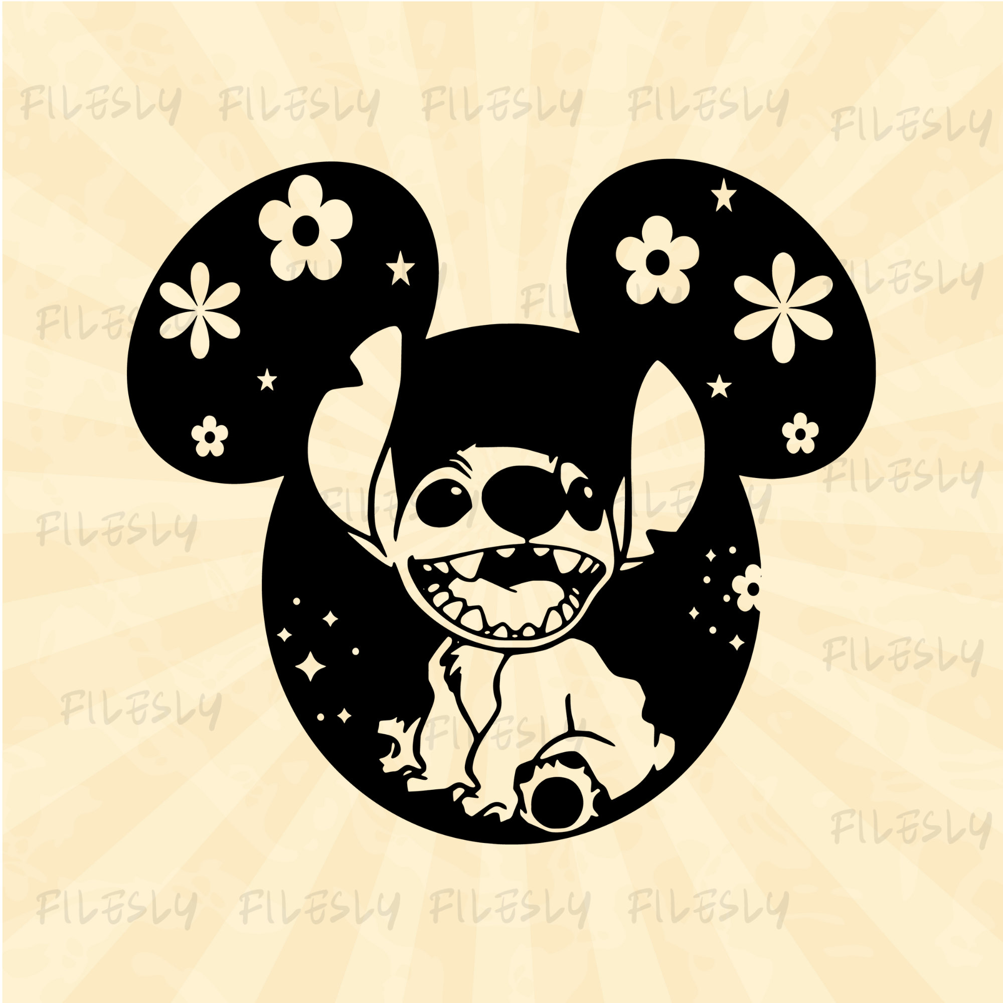 Stitch svg stitch silhouette svg mickey head svg stitch svg mouse ears svg vinyl cut file svg pdf jpg png ai printable design file