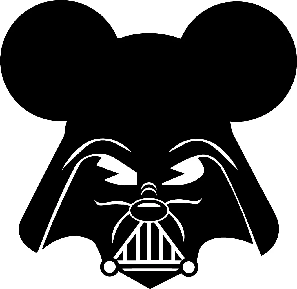 X darth vader mickey mouse star wars walt disney vinyl decal sticker force