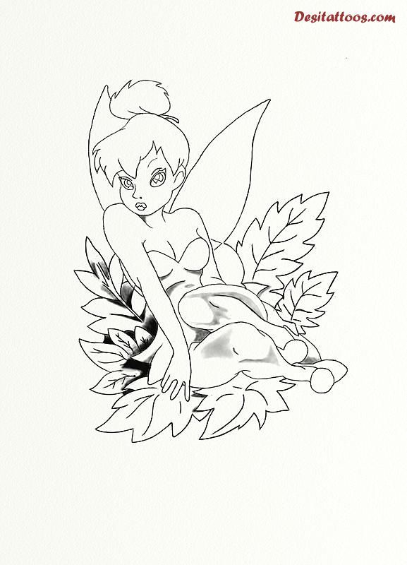 Fairy outline tattoo outline tinkerbell tattoos disney tattoos fairy tattoo designs sisters drawing