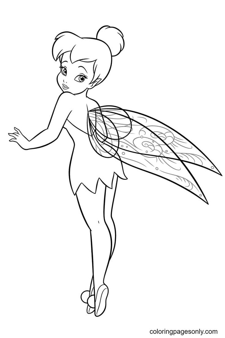 Tinkerbell coloring pages