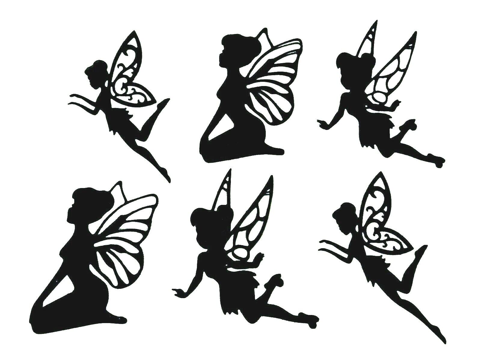 Fairy silhouette die cut cuts i do believe in fairies different types