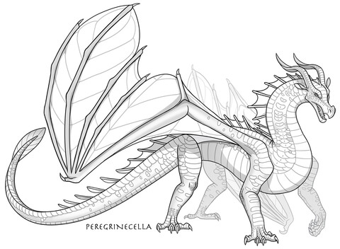 Leafwing dragon coloring page free printable coloring pages