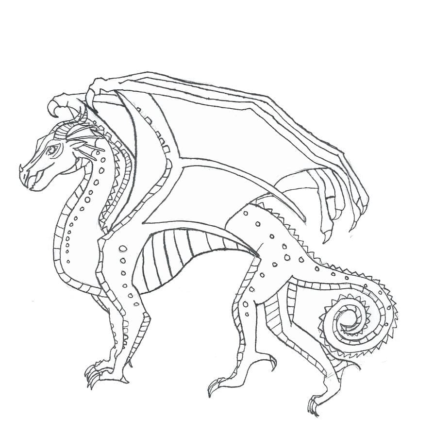 Wings of fire coloring pages