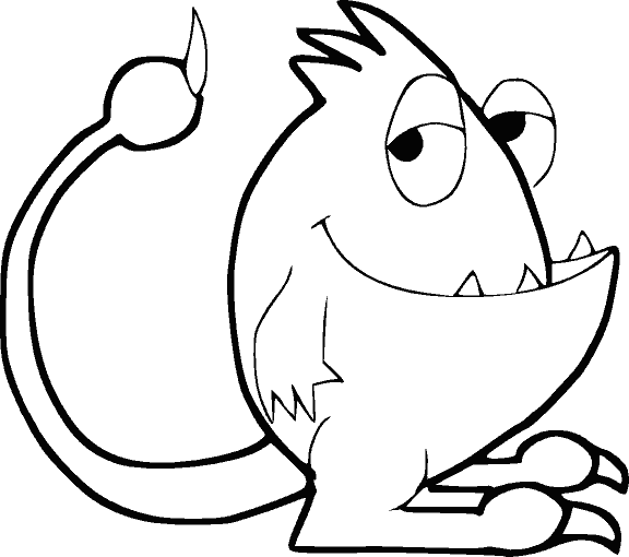 Funny monster coloring pages monster coloring pages cute monsters cartoon drawings