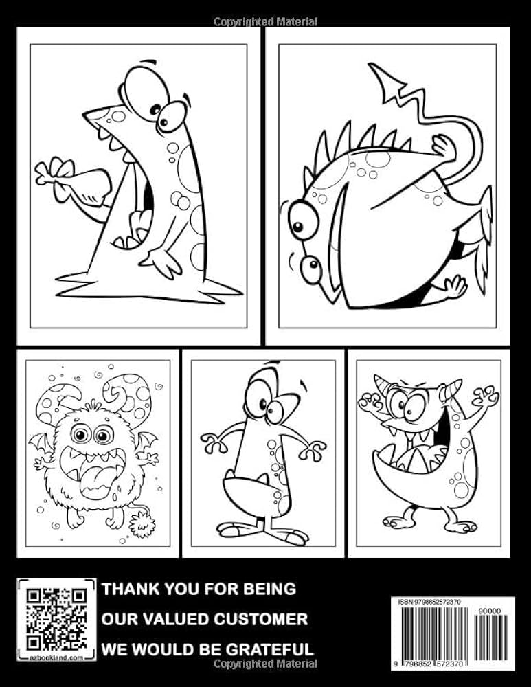 Silly monster coloring book stupid faces coloring pages with wonderful illustrations for kids to have fun and relax ideal gift for birthdays day salinas devon books