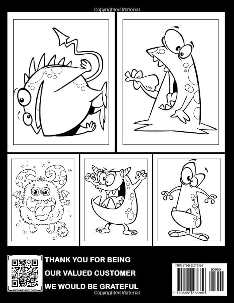 Silly monster coloring book stupid faces coloring pages with wonderful illustrations for kids to have fun and relax ideal gift for birthdays day salinas devon books