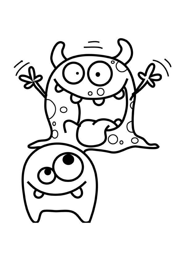 Scary monster coloring page color luna monster coloring pages cute coloring pages coloring pages to print