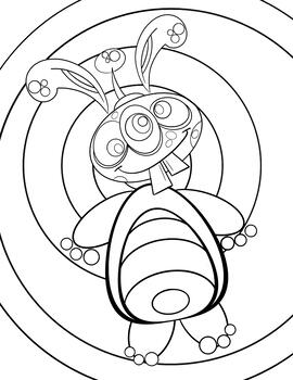 Silly monster coloring page by aarons illustrations tpt