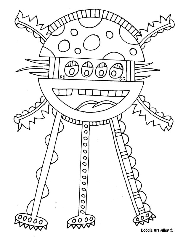 Monster coloring pages