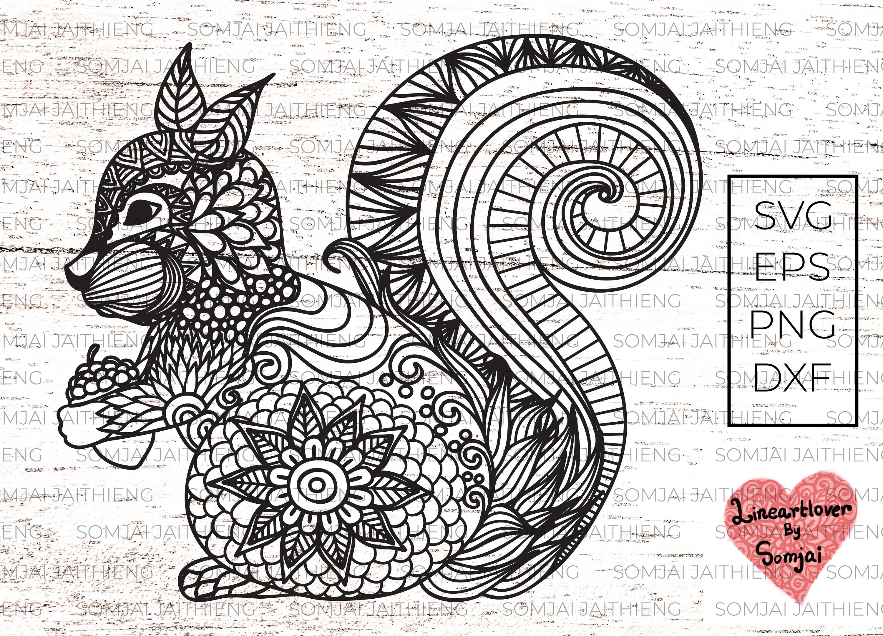 Dos estilos de ardilla svgardilla svgzentangle svgmandala svgardilla zentangle svgsvg archivos para archivos cricutsilhouette