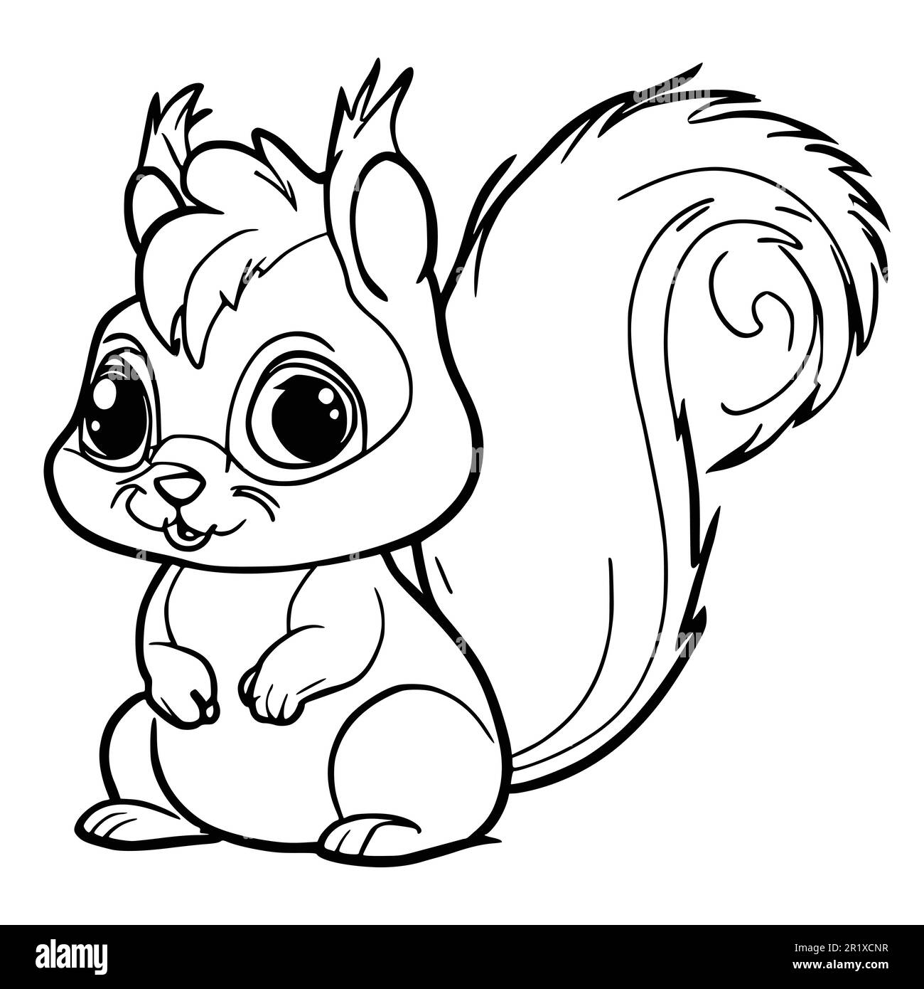 Cartoon squirrel cut out stock images pictures