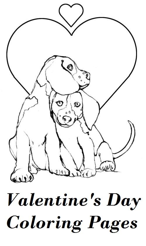 Free valentines day coloring pages for kids animal coloring pages valentine coloring pages puppy coloring pages