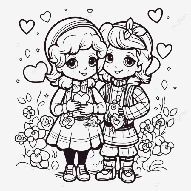 Pareja de enamorados abrazãndose feliz san valentãn pãgina para colorear para niãos png dibujos dibujos animados de amor pareja de enamorados pareja de dibujos animados png imagen para dcarga gratuita