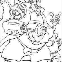 John silver fight coloring pages